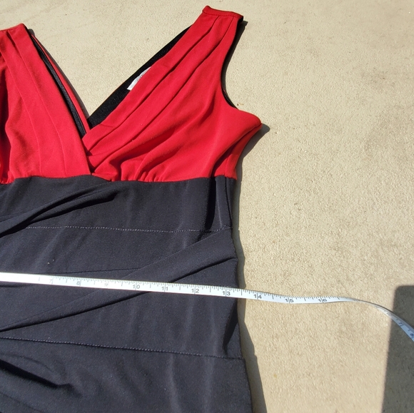 Sweet Storm bodycon style black and red dress size Large - Picture 8 of 9